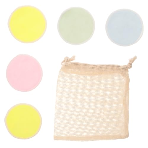 PLAFOPE 5stücke Puderquaste Reinigungspads Make-up-puderquaste Abschminkpad Gesichtsreinigungspad Wiederverwendbar Für Make-up-entferner von PLAFOPE
