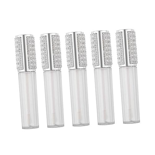 PLAFOPE 5stücke Runde Lip Gloss Röhren Transparente Lippenpflege Behälter Für Selbstgemachten Lip Gloss Und Lippenstift Leicht Und Tragbar Für Reisen von PLAFOPE
