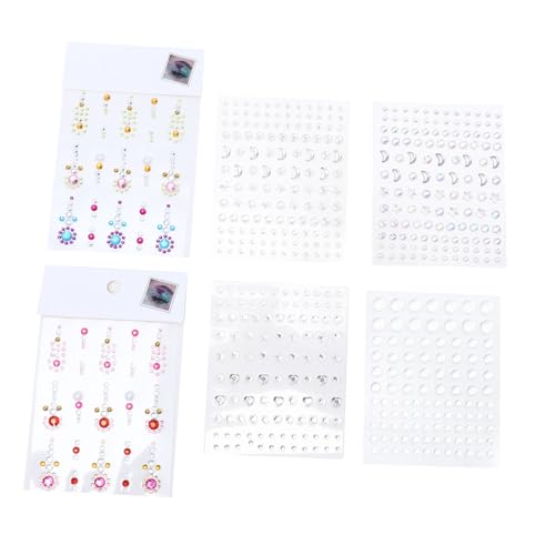 PLAFOPE 6 Blätter Selbstklebende Acryl Strasssteine Gesichtsschmuck für Fasching Party Festival Karneval Theater Make up Schmuck Augen Stirn Masquerade Sticker von PLAFOPE