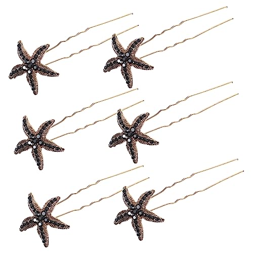PLAFOPE 6stücke Strass Haarnadeln Für Frauen Braut Haarteile Mit Stern Haar Design Haarnadeln Für Hochzeit Braut Als Kopfschmuck Zubehör von PLAFOPE