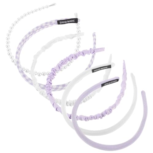 PLAFOPE 6 Stück Teiliges Damen Haarband Elastische Stirnbänder in Modische Haarschmuck für Gesichtswäsche Spa und Makeup Leicht Langlebig Passend für Verschiedene Haartypen von PLAFOPE