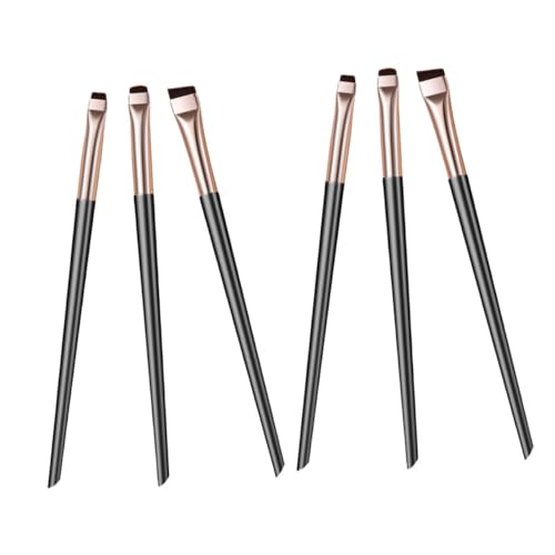 PLAFOPE Elegantes 6-teiliges Eyeliner-pinsel-set Feiner Kompakt Für Unterwegs Den Täglichen Gebrauch von PLAFOPE