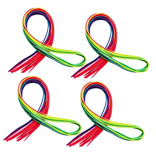 PLAFOPE 60stücke Buntes Haarseil Band Modisches Flechtseil Haarband Haardekor Regenbogen Farbe Haar String Zopf Kopfschmuck Mädchen Zubehör von PLAFOPE