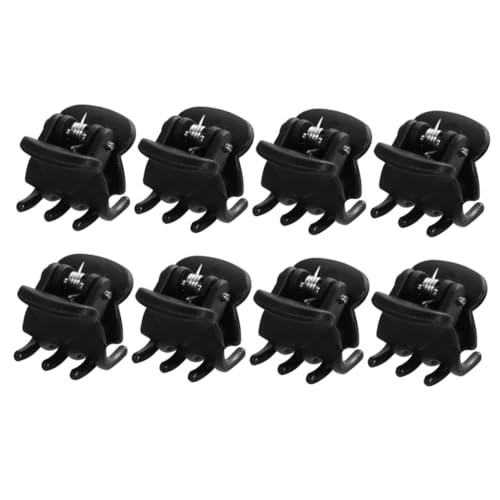 PLAFOPE 60 Stück Teiliges Kleine Mini Haarspangen aus Kunststoff in Schwarz Langlebige Haarklammern für Damen Mädchen und Einfach zu Tragen zum Styling Geschenk von PLAFOPE