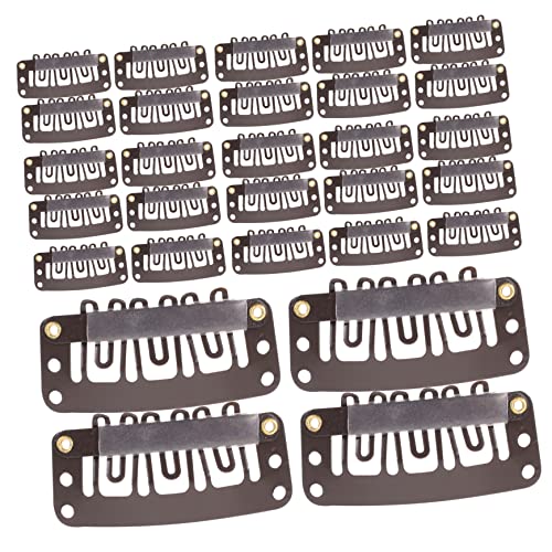 PLAFOPE 60stücke Haarverlängerungsclips Aus Metall Für Perücken Clip- Für Kurzes Haar Perücken Snap Clips Für Damen Zubehörclips Für Perückenherstellung Und Stoffnähen von PLAFOPE