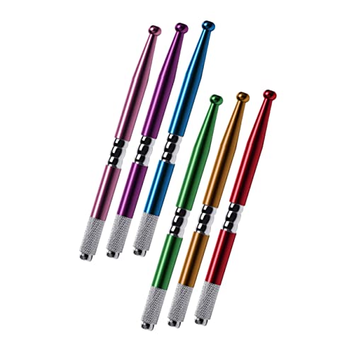 PLAFOPE 6stücke Teiliges Manual Pen Für Augenbrauen-tattoos Professionelle Handgefertigte Rot Blau Gold Und Grün Für Eyeliner Lippenkonturen Und Schönheitsreparaturen von PLAFOPE