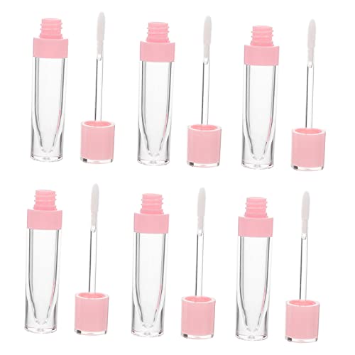 PLAFOPE 6stücke Nachfüllbare Lipgloss-behälter Runde Lipgloss-tuben Für Lip Balm Lippenstift Und Diy Kosmetik Auslaufsicher Und Tragbar von PLAFOPE