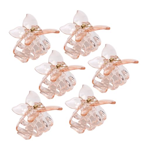 PLAFOPE 6stücke Teiliges Transparente Haarklammern Für Damen Rutschfeste Krallenclips Schmetterlingsform Starker Für Haartypen Für Alltag Und Besondere Anlässe von PLAFOPE