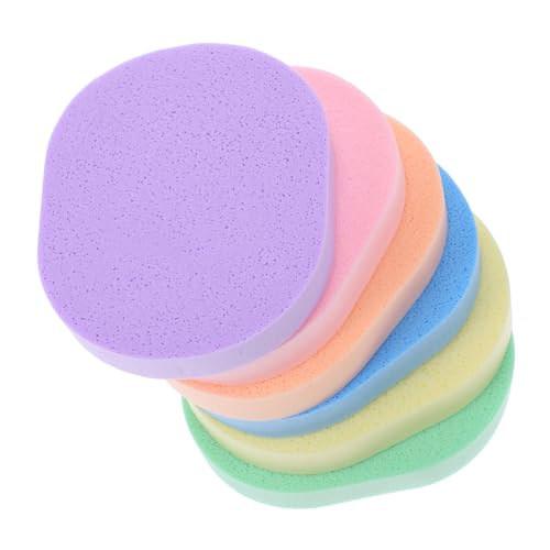 PLAFOPE 6stücke Peeling-gesichtsschrubber-pads Wiederverwendbar Für Gesichtsreinigung Make-up-entferner Gesichtswaschschwamm Gesichtsreinigungsschwamm Peeling-pads Schwammquaste Gesichtssc von PLAFOPE