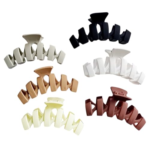 PLAFOPE 6stücke Haarklammer Clips Frauen Haar Haarschmuck Klammern Für Dickes Mittleres Styling Tool Leicht Wiederverwendbar Für Alltag Party Arbeit PLAFOPE 6stücke Haarklammer Clips Frauen Haar Haarschmuck Klammern Für Dickes Mittleres Styling Tool Leicht Wiederverwendbar Für Alltag Party Arbeit von PLAFOPE