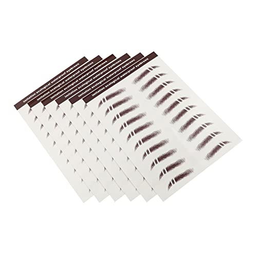 PLAFOPE 6stücke Augenbrauen Sticker Im Haar-look Wasserfest Und Nahtlos Für Dünne Oder Unregelmäßige Augenbrauen Für Sofortige Definition Und Haltbarkeit von PLAFOPE