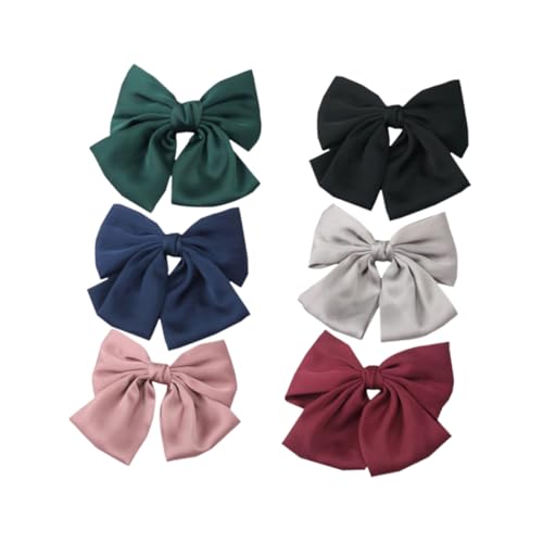 PLAFOPE 6stücke Kopfschmuck Für Frauen Haarschmuck Mit Bowknot Design Haarnadeln Aus Strapazierfähigem Material Entzückende Haarspange Für Mädchen Und Frauen Haarspangen Für Verschiedene o von PLAFOPE