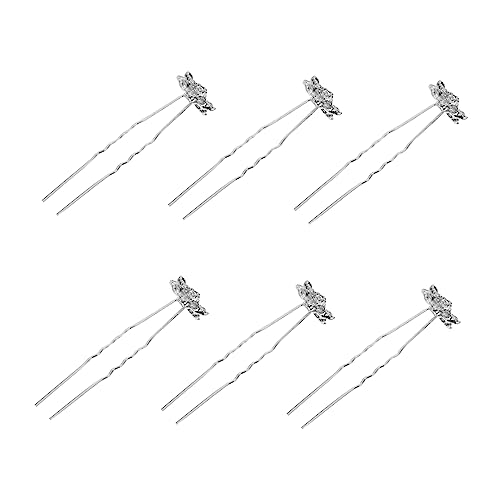 PLAFOPE 6stücke Schneeflocken Haarschmuck Mit Strass Für Damen Hochzeit Kopfbedeckung Und Brauthaarnadel Handarbeit Für Verschiedene Frisuren Und Kleidung von PLAFOPE