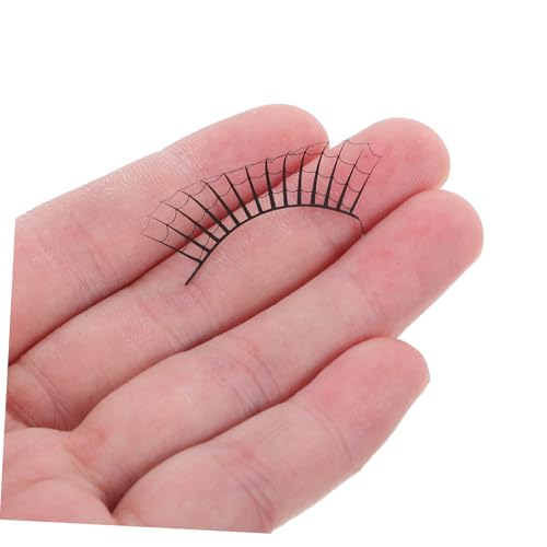 PLAFOPE 7 Paare Halloween Wimpern Selbstklebend Extravaganter Cosplay Eyelashes für Frauen Masquerade Bühne Party Schminke Spider-web Design von PLAFOPE