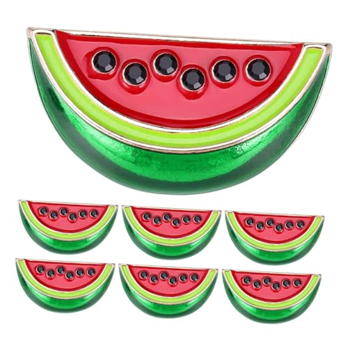 PLAFOPE 7 Stück Teiliges Kreative Wassermelonen broschen aus Langlebiger Legierung Niedliche Cartoon anstecker für Frauen Modische Sommer lapel pins Vielseitig für Kleidung Rucksäcke von PLAFOPE