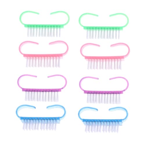 PLAFOPE 8 Stück Teiliges Cleat-form Staubentfernung Maniküre-pediküre Kunststoffgriff für Frauen Mädchen Präzise Reinigung von PLAFOPE