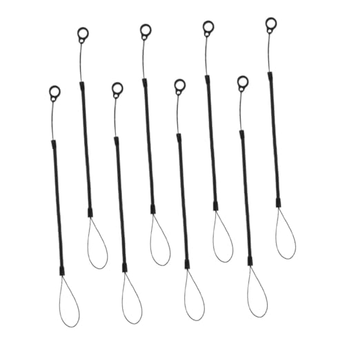 PLAFOPE 8 Stück Teiliges Elastisches Stiftschnur mit Einziehbarem Federmechanismus Langlebige Robuste Silikon Handyhalterung für Stylus Verlust Stiftleash und Vielseitig Einsetzbar von PLAFOPE