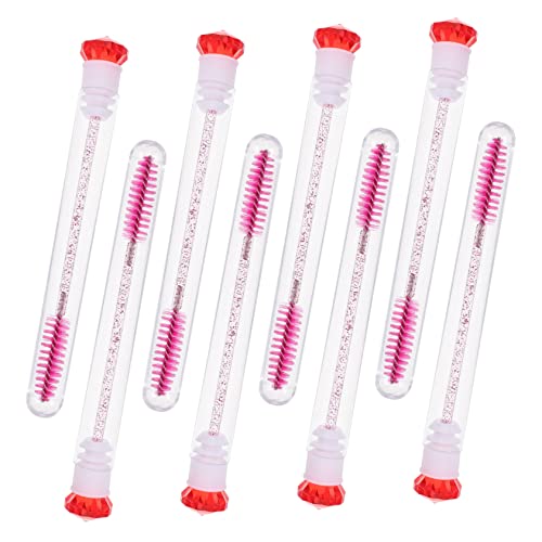 PLAFOPE 8stücke Strass Augenbrauenpinsel Make-up Wimpernbürste Pinsel Kamm Für Frauen Mädchen Damen Mit Bequemer Griffform Leicht Zu Reinigen Für Mascara Wimpern Und Augenbrauen von PLAFOPE