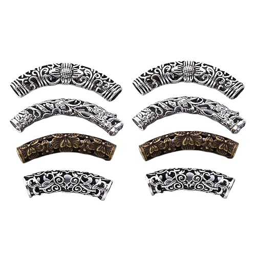 PLAFOPE 8stücke Vintage Haarschmuck Dreadlocks Haarschmuck Perlen Zubehör Für Dekorative Haarringe Und Zöpfe Stylische Haaraccessoires von PLAFOPE