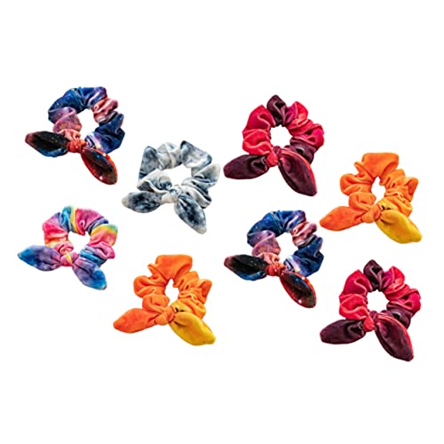 PLAFOPE 8stücke Elastische Haargummis Haar Scrunchies Haarknotenmacher Halter Entzückende Mädchen Haarbänder Kreative Haargummis Mehrzweck-haargummis von PLAFOPE