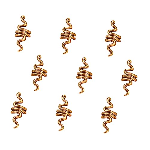PLAFOPE Stilvolle Haarmanschetten Aus Legierung Für Dreadlocks 9 Stück Kreatives Haarflecht-accessoire in Schlangenform Für Partys PLAFOPE Stilvolle Haarmanschetten Aus Legierung Für Dreadlocks 9 Stück Kreatives Haarflecht-accessoire in Schlangenform Für Partys von PLAFOPE