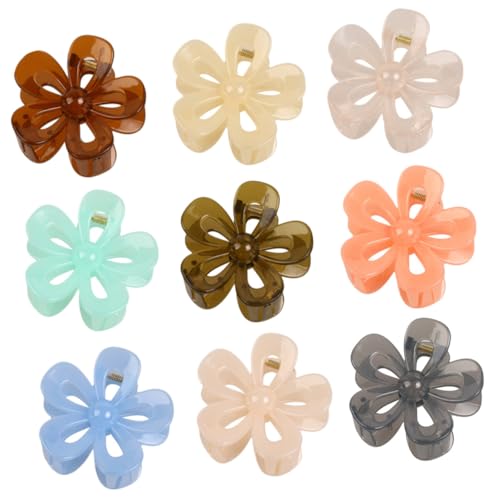 PLAFOPE 9stücke Teiliges Haarklammern Für Dickes Haar Delicate Blumen-haarspangen Für Damen Fixieren Von Frisuren Wiederverwendbar Und Langlebig Für Alltag Und Besondere Anlässe von PLAFOPE