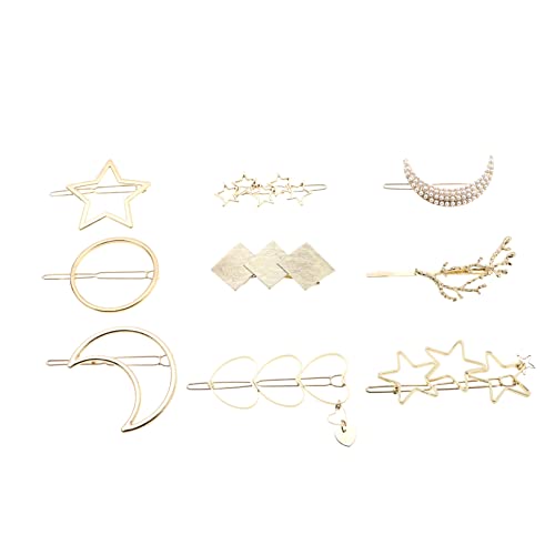 PLAFOPE 9stücke Teiliges Haarklammern Aus Legierung Kreative Haarspangen Mit Geometrischen Formen Und Perlenschmuck Für Damen Für Tägliche Nutzung Und Besondere Anlässe PLAFOPE 9stücke Teiliges Haarklammern Aus Legierung Kreative Haarspangen Mit Geometrischen Formen Und Perlenschmuck Für Damen Für Tägliche Nutzung Und Besondere Anlässe von PLAFOPE