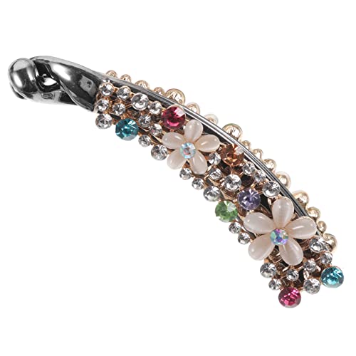 PLAFOPE Bananen-haarspangen Für Damen Strass-haarschmuck Elegante Haarspange Für Feines Haar von PLAFOPE