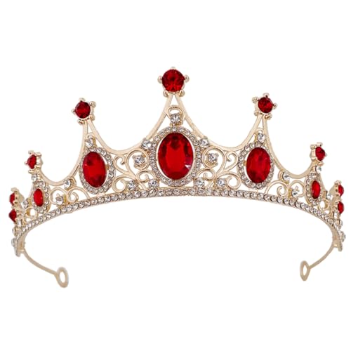 PLAFOPE Braut Tiara Haarreif mit Funkelnden Strasssteinen Robustes Farbechtes Party Haaraccessoire für Hochzeit Geburtstag Abschlussball Kleines Leichtes Braut Stirnband von PLAFOPE