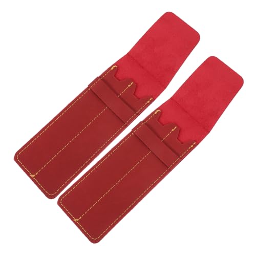 PLAFOPE 2stücke Leder Stiftetasche Krankenschwester Bürobehälter Stifteaufbewahrung Einlegebeutel Stiftschutztasche Ärztebedarf Kartenhalter von PLAFOPE