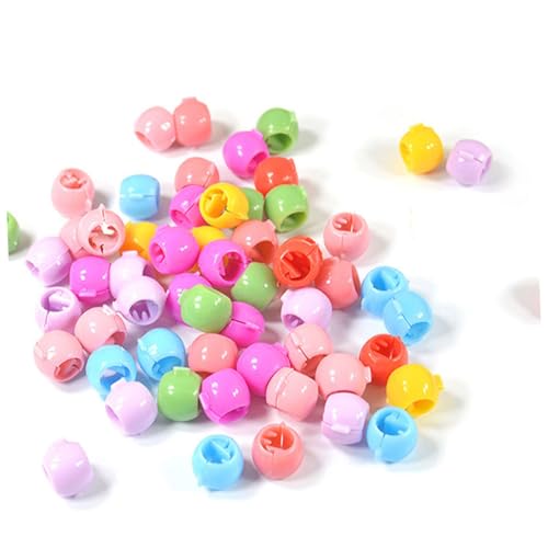 PLAFOPE 100stücke Mini Runde Haarklammern Candy-farben Boxen Mit Bunten Kunststoff-klemmen Für Und Mädchen Leicht Und Langlebig Für Haarschnitt von PLAFOPE