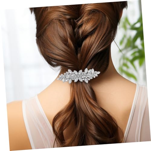 PLAFOPE Clip Mit Strass Damen-haarnadel Für Braut Und Brautjungfern Formelle Hochzeits-haarspange Glitzerndes Haar-accessoire Für Seitlichen Zopf Kompakt Und Leicht von PLAFOPE
