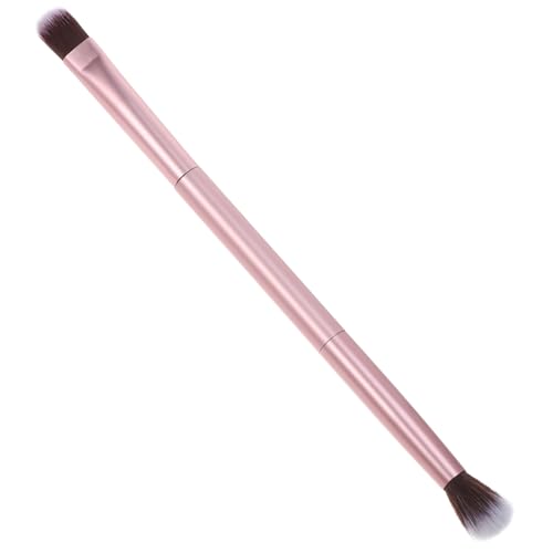 PLAFOPE Doppelseitiger Make Up Pinsel Premium Kosmetik Bürste mit Aluminiumgriff Lidschatten und Augenbrauenpinsel für Gleichmäßiges Natürliches Make Up Tägliche Anwendung Damen von PLAFOPE