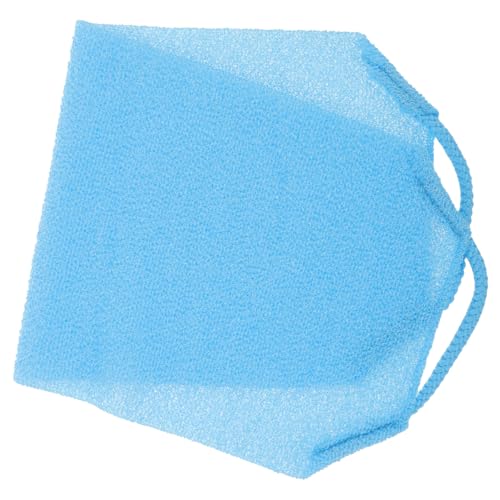 PLAFOPE Doppelseitiger Rückenpeeling Waschlappen mit Intensivem Peeling Wirkung Starker Reinigungskraft Praktischem Aufhängeband Vielseitig für Männer und Frauen Modernes Blaues von PLAFOPE