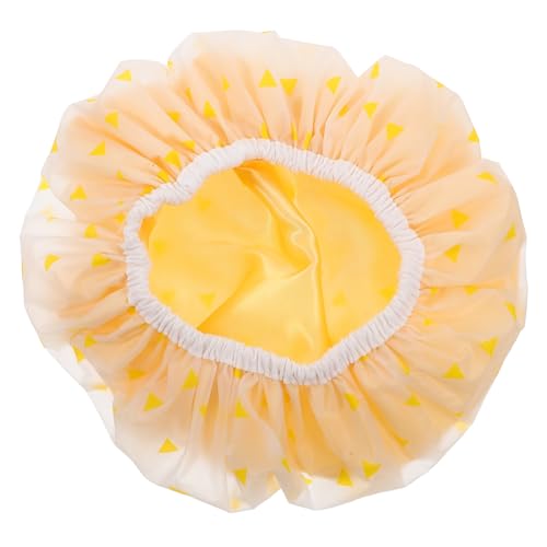 PLAFOPE Doppellagige Duschhaube Für Damen Elastisch Atmungsaktiv Haarschutz Für Duschen Und Bad Für Lange Haare Wiederverwendbar Pflege Und Styling von PLAFOPE