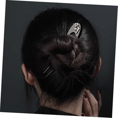 PLAFOPE Ebenholz Haarnadel U förmig Holz Haarstab für Damen Haarnadeln für Dickes Haar Vielseitige Haarklammer für Hochsteckfrisuren Hochzeit Party Styling von PLAFOPE