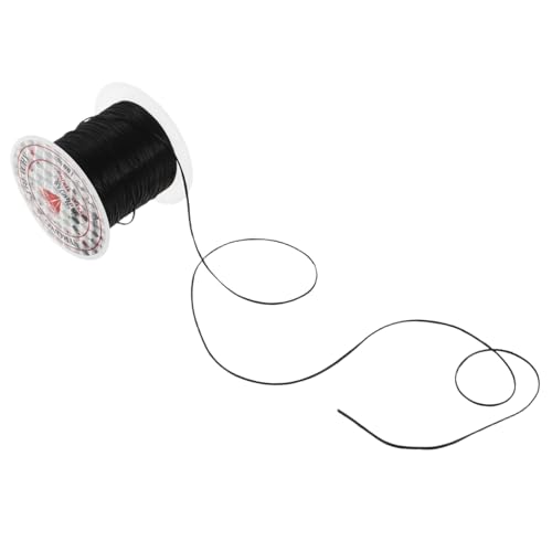 PLAFOPE Elastische Haarverlängerungsfäden Schwarz für Haarstyling Zöpfe Haarschmuck Frauen Geeignet Einfache Anwendung für Haartypen und Anlässe von PLAFOPE
