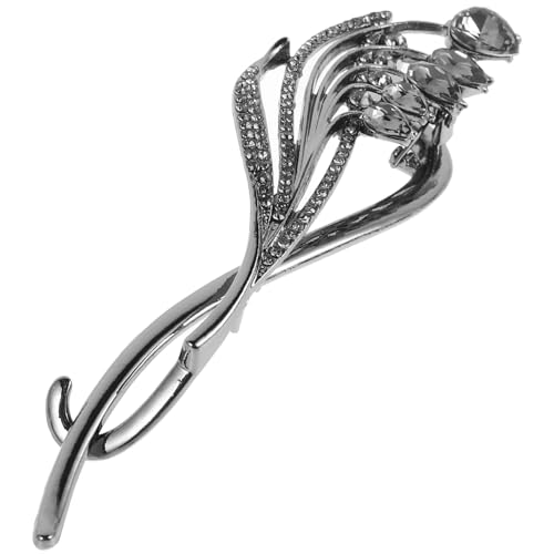 PLAFOPE Elegante Wasserstein haarklammer aus Legierung Modischer Tragbarer Haarklammer mit Klemmdesign Passend für Dünnes Haar Stilvoller Damen jaw clip für Vielseitiges Styling von PLAFOPE