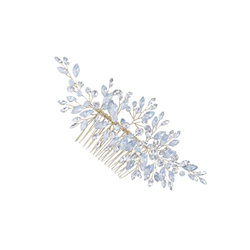 PLAFOPE Eleganter Braut Haarkamm mit Glitzersteinen Silberfarbener Hochzeitsschmuck Einsteckkamm Haarschmuck Damen für Brautpartys und Festliche Anlässe PLAFOPE Eleganter Braut Haarkamm mit Glitzersteinen Silberfarbener Hochzeitsschmuck Einsteckkamm Haarschmuck Damen für Brautpartys und Festliche Anlässe von PLAFOPE