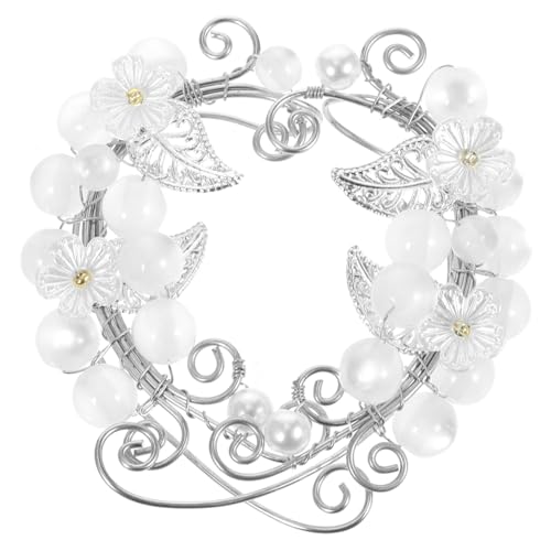 PLAFOPE Elfen Ohrclips für Damen Handgefertigte nicht Durchstoßende Ohrringe mit Perlenschmuck und Blumenakzenten für Hochzeiten Partys und Besondere Anlässe von PLAFOPE