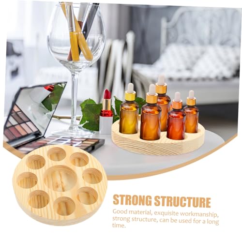 PLAFOPE Essentielles Ölflaschen organizer Aufbewahrungsbox Kleines Rundes Regal mit Fächern Praktisches Ätherisches Ölflaschen gestell Geeignet für Nagellack und Parfüm Kompakte von PLAFOPE