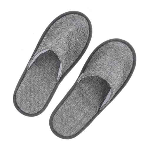 PLAFOPE Faltbare Rutschfeste Gästepantoffeln für Hotel und Reise Leichte Platzsparende Indoor Hausschuhe mit Anti rutsch sohle Waschbare Portable Slipper für Damen und Herren von PLAFOPE