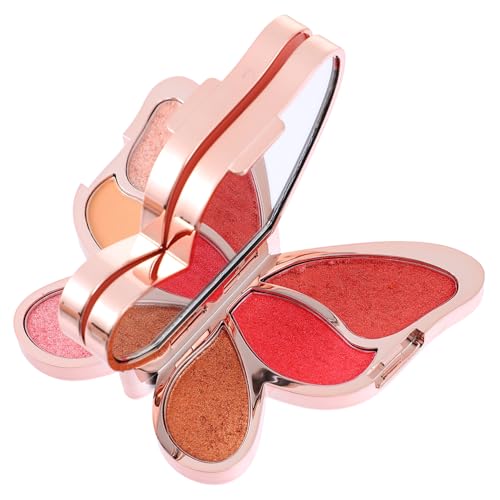 PLAFOPE Farben Lidschatten Palette mit Schimmerndem Glitzer Kompakt und Tragbar Hautfreundliche Textur für Langanhaltendes Make up Vielseitig Einsetzbar für Wangen und Augen für Anfänger von PLAFOPE