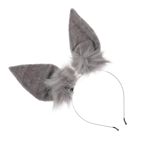 PLAFOPE Fluffy Cosplay Kaninchenohren Haarreif Plüsch Stirnband Originelles Party accessoire für Erwachsene und Jugendliche für Halloween Karneval Kostüm Themenpartys von PLAFOPE