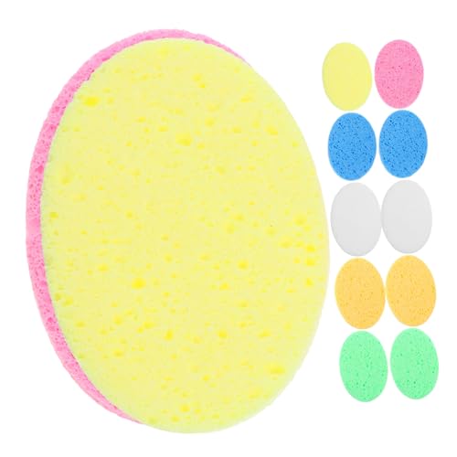 PLAFOPE Geschmeidige Peeling-gesichtsschwämme 12-teiliges Set Wiederverwendbarer Make-up-entferner Für Frauen von PLAFOPE