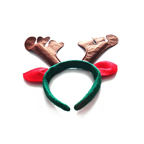 PLAFOPE Geweih Stirnband weihnachtsdeko animal-design Hirsch Kostüm für Damen Geweih Haarband Haar Klammern Halloween-Dekorationen Hirsch-Stirnband Weihnachtsstirnband Rentiergeweih Ohr von PLAFOPE