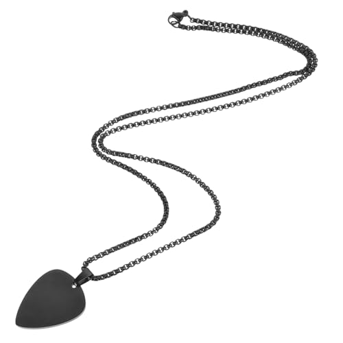 PLAFOPE Gitarren Pick Anhänger Halskette für Damen und Herren Modisches Schmuckstück für Shirts und Kleider Langlebig und Rostbeständig Inspiriert von Gitarrenplektren PLAFOPE Gitarren Pick Anhänger Halskette für Damen und Herren Modisches Schmuckstück für Shirts und Kleider Langlebig und Rostbeständig Inspiriert von Gitarrenplektren von PLAFOPE