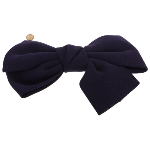 PLAFOPE Große Haarklammer mit Schleife Damen Französischer Stil Eleganter Stoff Bowknot Haarschmuck mit Federclip für Hohe Zöpfe und Verschiedene Frisuren von PLAFOPE