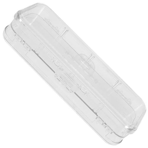 PLAFOPE Große Transparente Federmäppchen mit Doppeltem Fach Leichter Schreibwaren Organizer aus Abs Praktisches Aufbewahrungsbox Etui für Schule Büro und Schüler von PLAFOPE