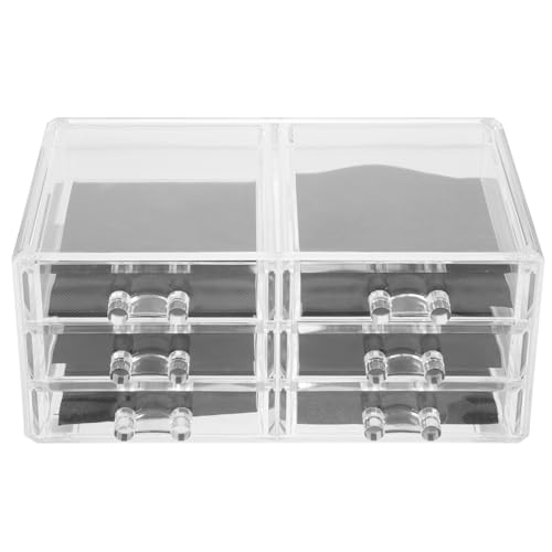 PLAFOPE Großer Transparenter Acryl-Make-up-Organizer Mit Eleganter Schminktisch-Organizer Vielseitig Einsetzbar Für Badezimmer Und Schreibtisch Robust Und Stilvoll Für Kosmetik von PLAFOPE